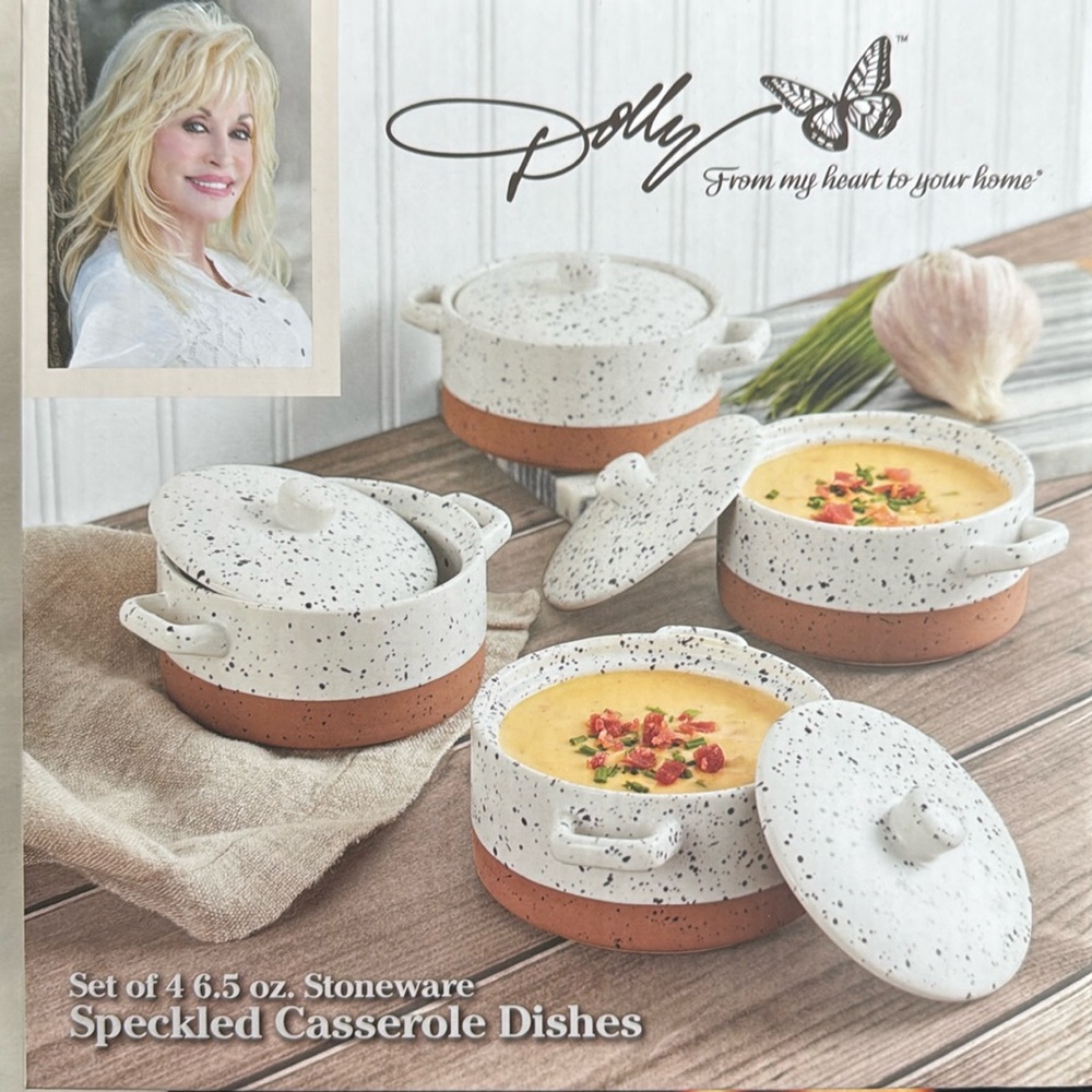 Dolly Speckled Casserole Dishes
